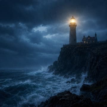 Storm lighthouse ambient collection